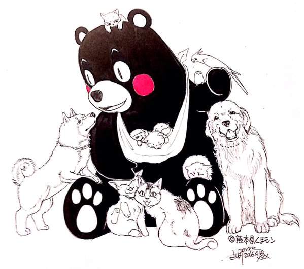 《来自漫画家的熊本地震应援图》用画作替熊本打气